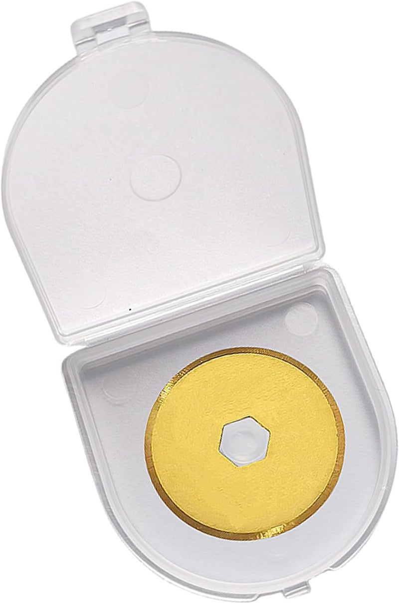 KAMSANG Rotary Cutter Blades 18mm, Replacement Blades Fits Fiskars,OLFA,Martelli,Dremel,Truecut,DAFA,Fabric Cutting Blades Refill for Quilting Scrapbooking Sewing Arts &Crafts, SKS-7, Titanium Coated, 5-Pack - Image 4